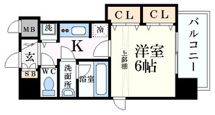 アクアプレイス梅田Ⅲの物件間取画像